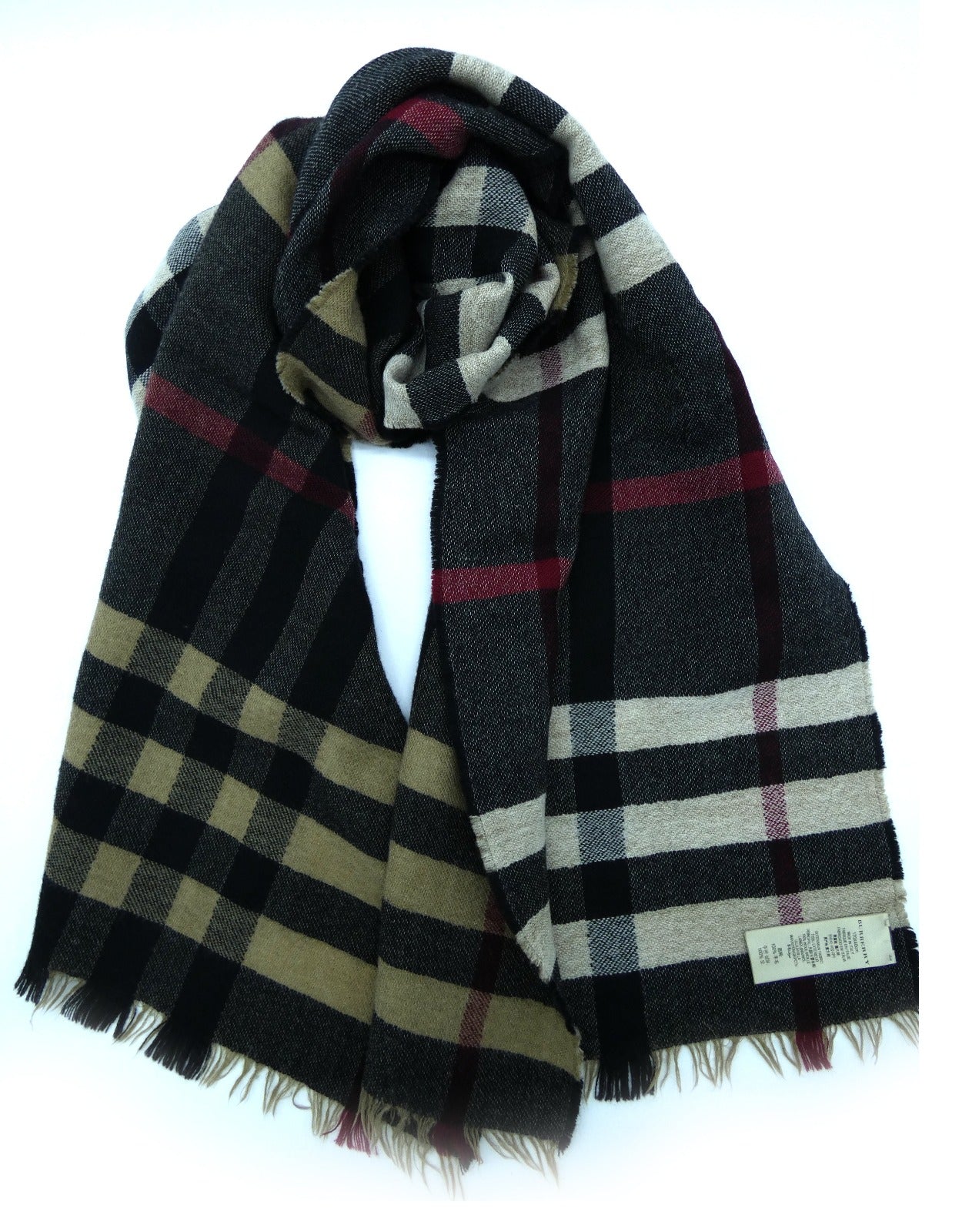 Burberry shawl discount black