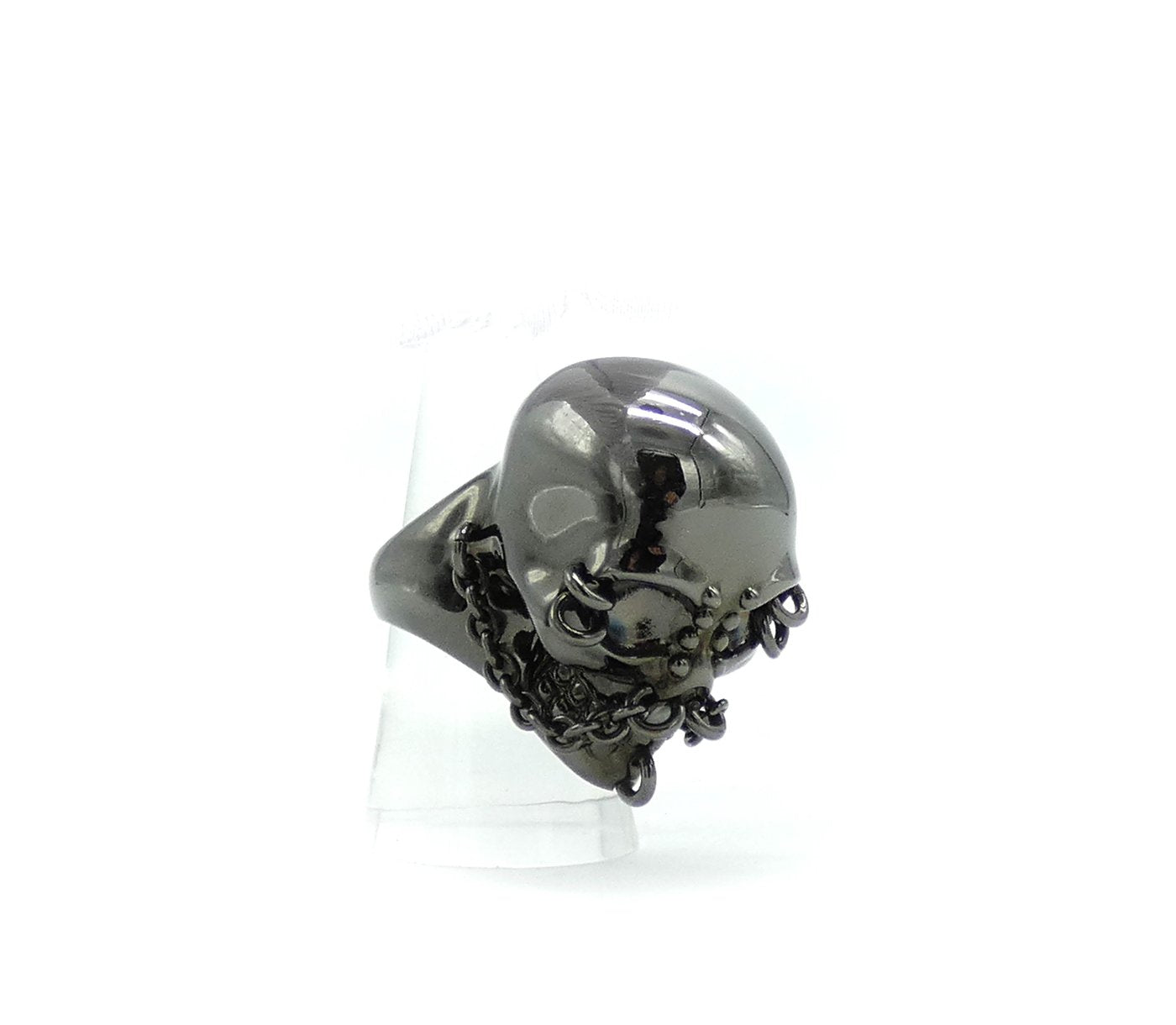 Alexander McQueen Pierced Skull Ring