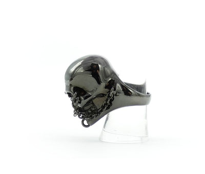 Alexander McQueen Pierced Skull Ring