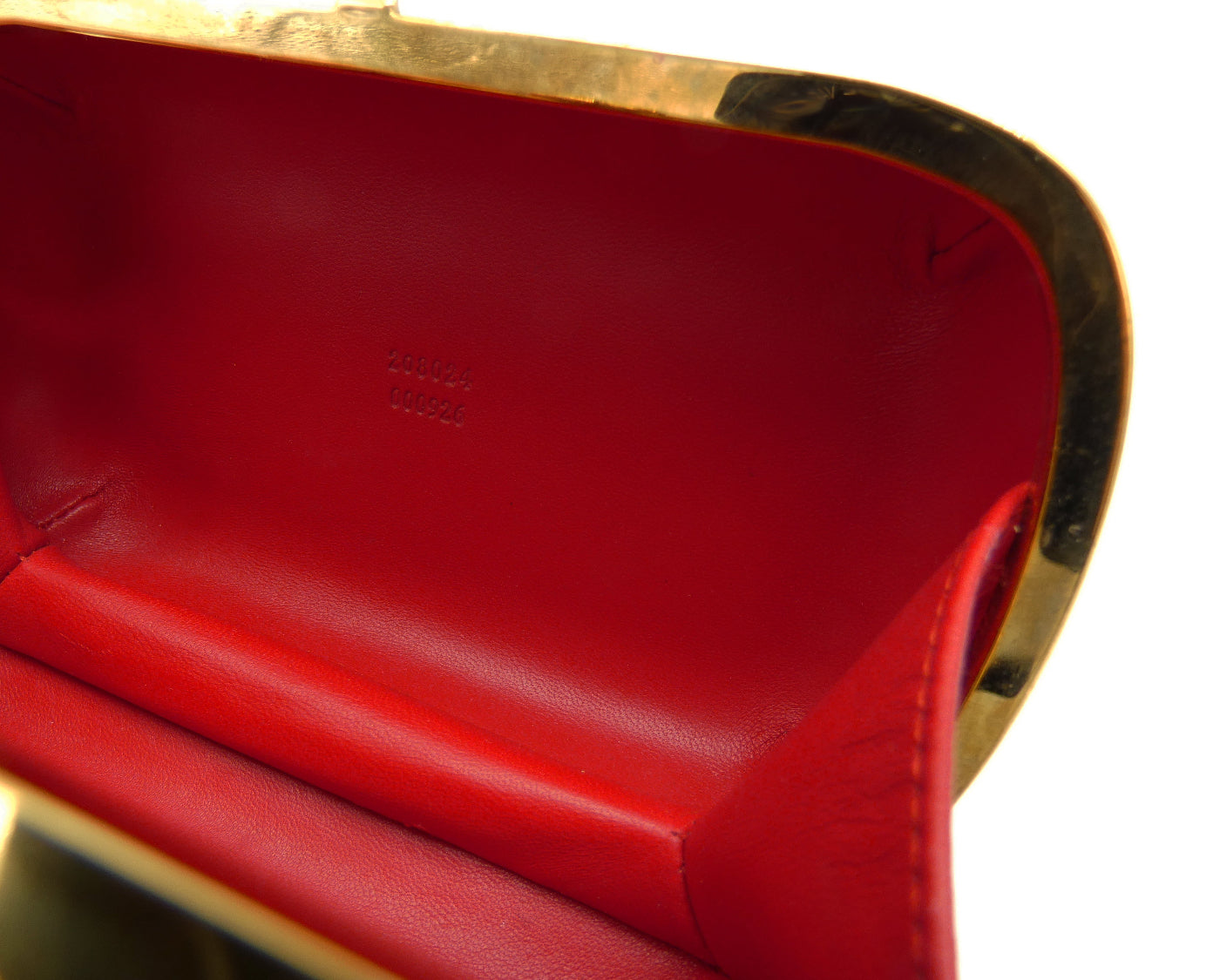 Alexander McQueen Red and Gold Britannia Clutch Bag Alexander McQueen