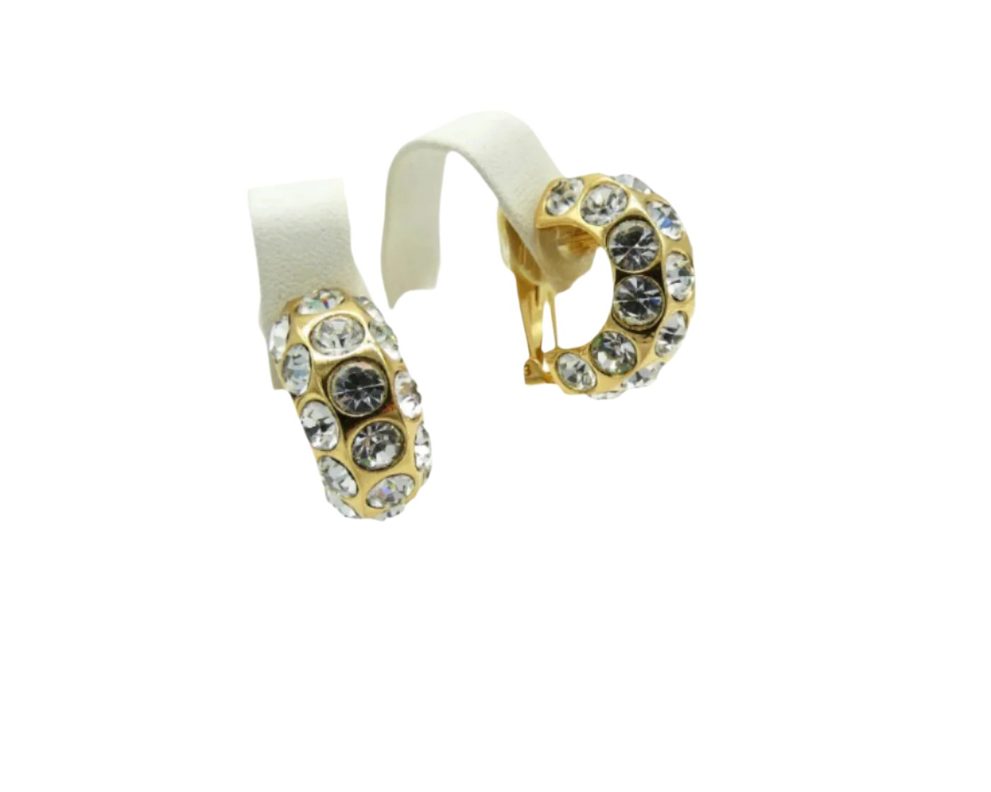 Christian Dior Swarovski Crystal Clip Earrings Earrings Christian Dior