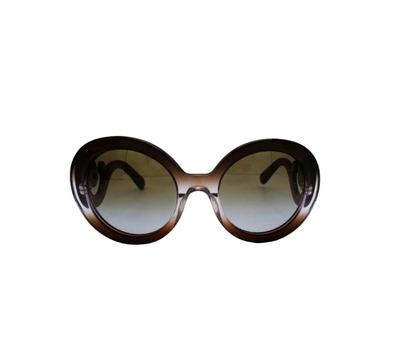 Prada Vintage Baroque Purple and Brown Sunglasses SPR27N