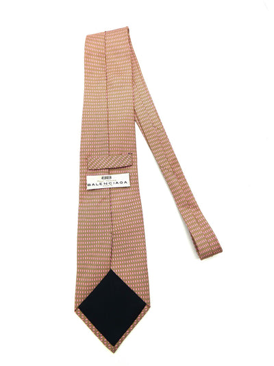 Balenciaga Graphic Pink and Sage Tie