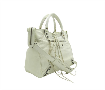 Balenciaga Bone Agneau Velo Bag