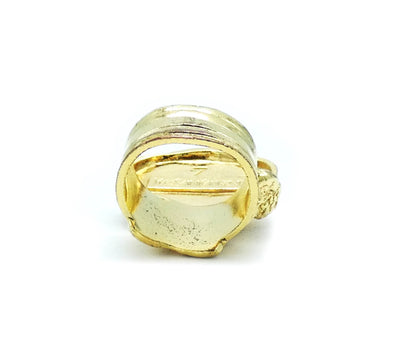 YSL Gold with Gold Stone Arty Ring