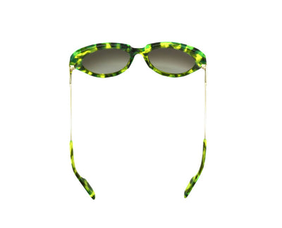 Alexander McQueen Sunglasses Green with Silver MCQ0006/S