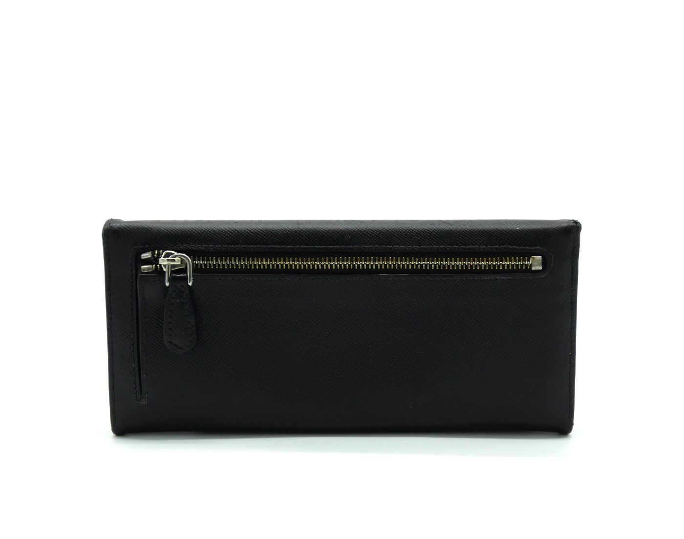 Prada Black Saffiano Long Wallet