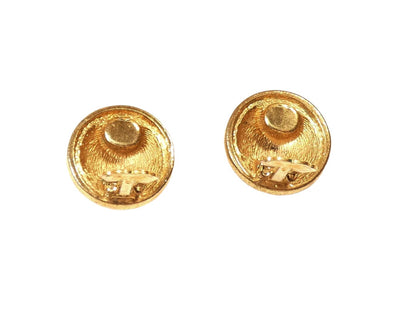 Christian Dior CD Buttons Earrings