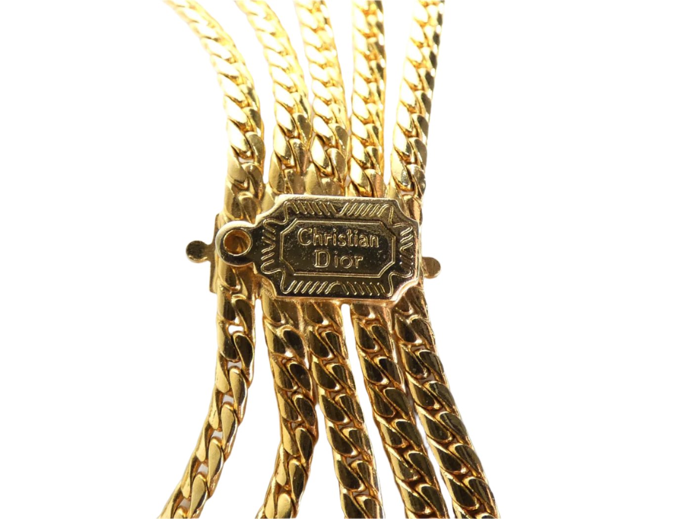 Christian Dior Vintage Gold Draping Belt