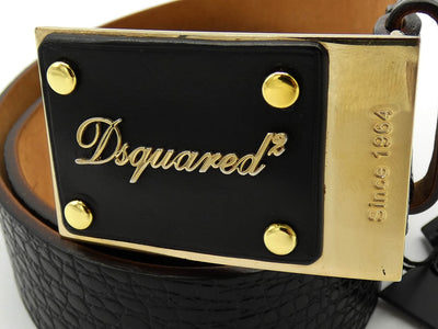 DSquared2 Brown Leather Belt Belt DSquared2