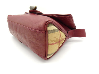 Burberry Vintage Red Leather Horn Bag