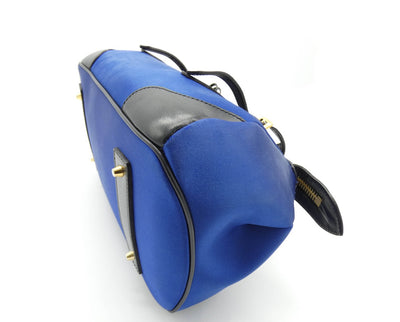 Burberry Prorsum The Blaze in Duchess Dark Sapphire Satin and Leather