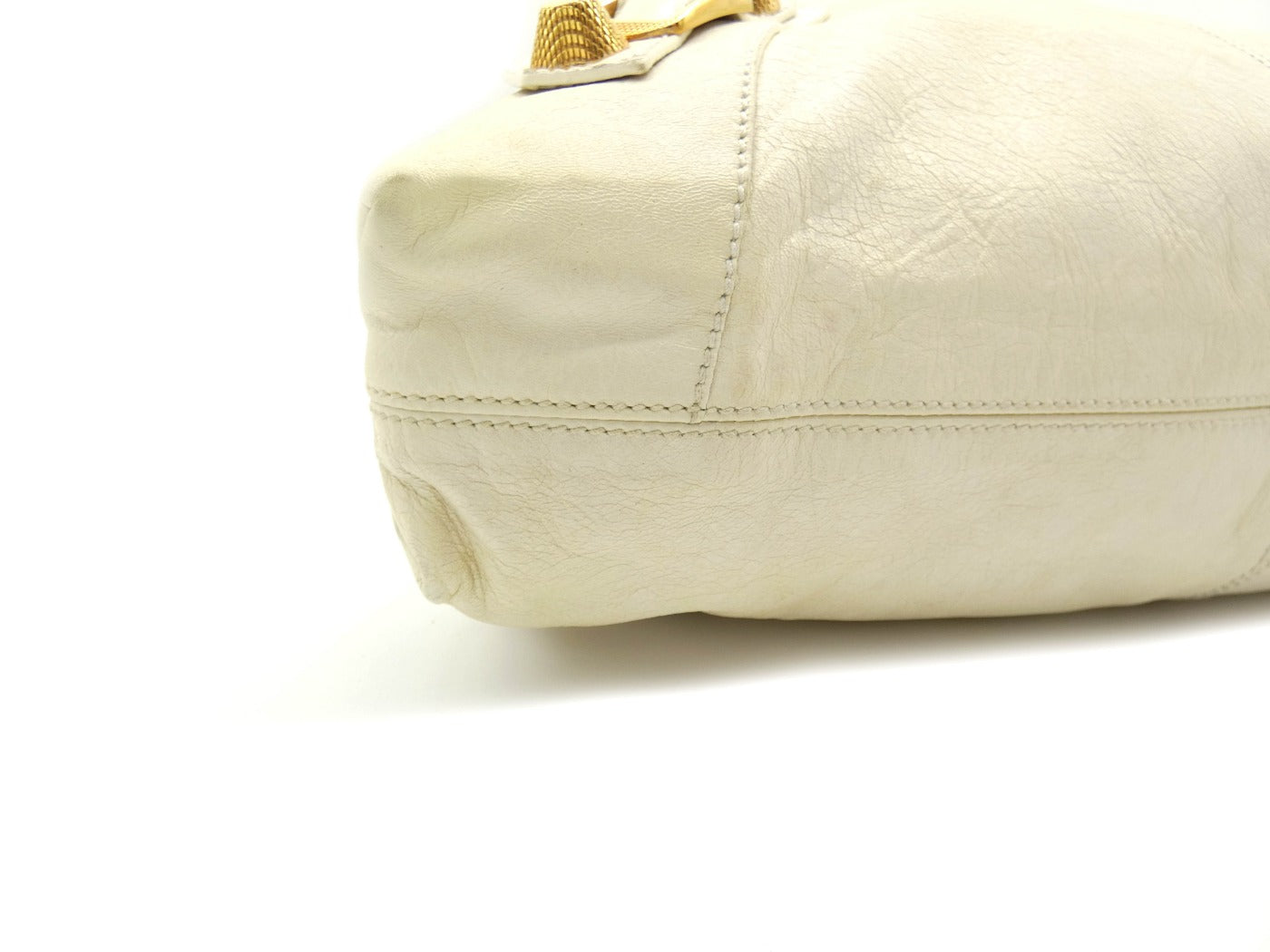 Balenciaga Bone Agneau Classic Giant 21 Brief Bag