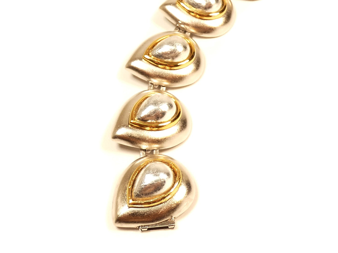 YSL Gold and Silver Teardrop Bracelet