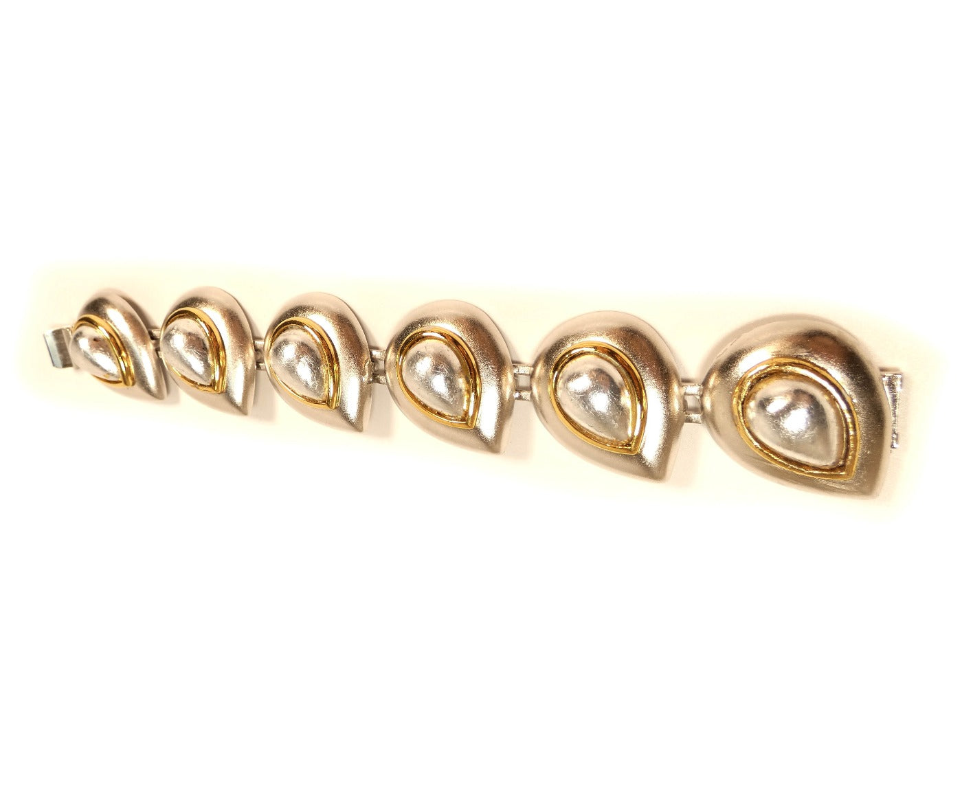 YSL Gold and Silver Teardrop Bracelet