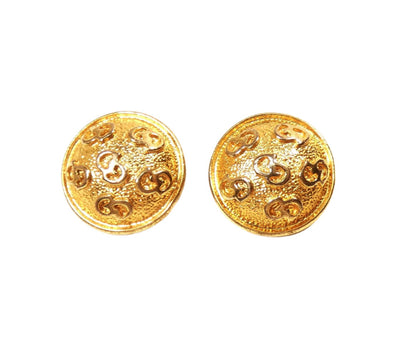 Christian Dior CD Buttons Earrings