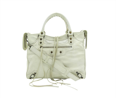 Balenciaga Bone Agneau Velo Bag