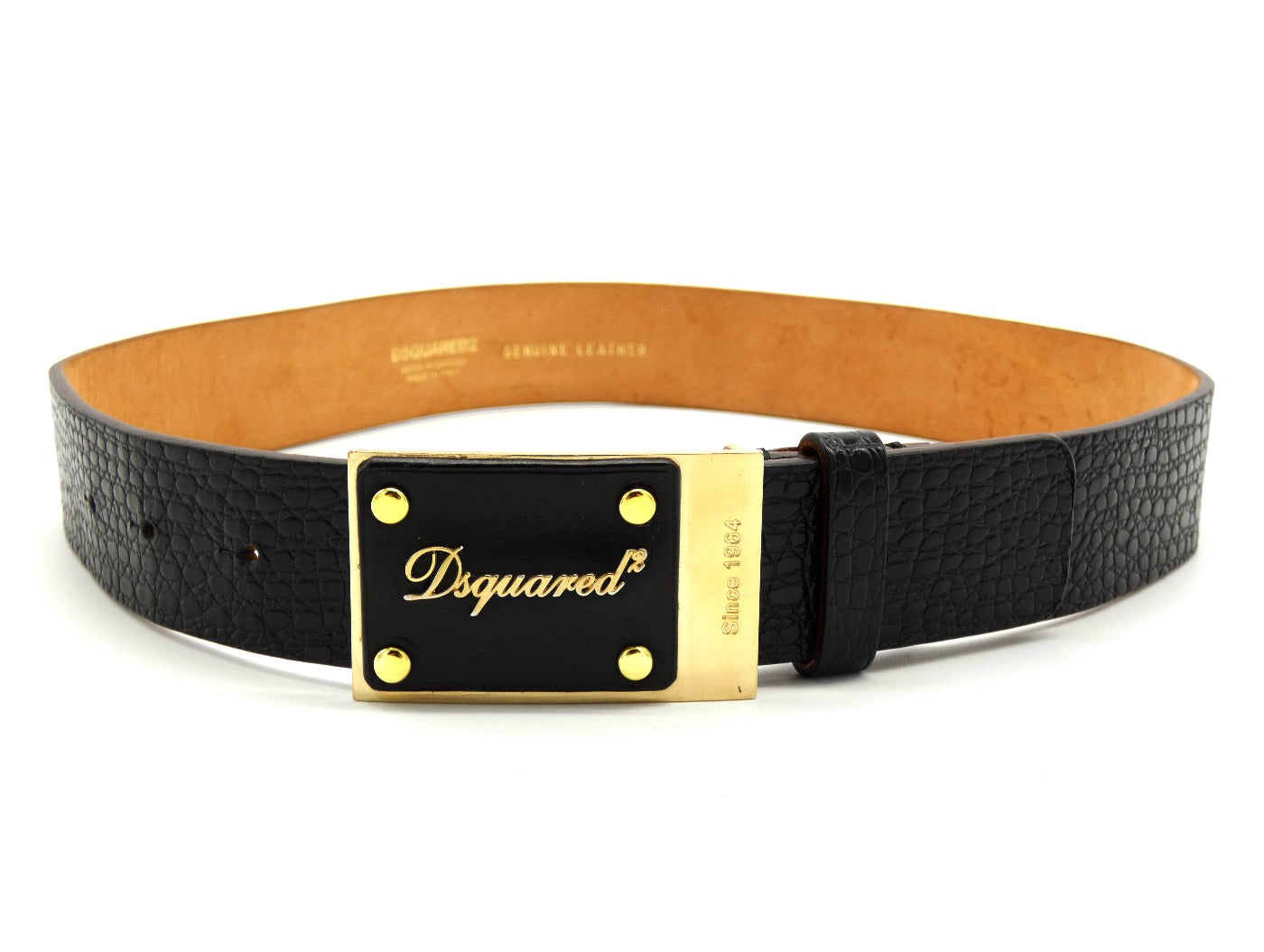 DSquared2 Brown Leather Belt Belt DSquared2