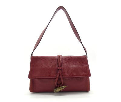 Burberry Vintage Red Leather Horn Bag