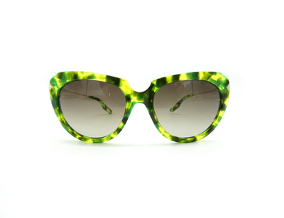 Alexander McQueen Sunglasses Green with Silver MCQ0006/S