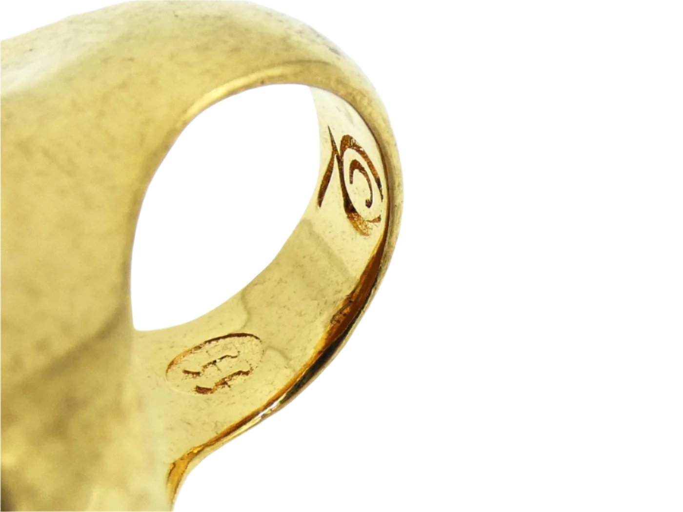 Alexander McQueen Gold Winged Skull Ring