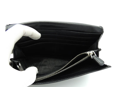 Prada Black Saffiano Long Wallet