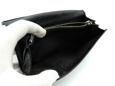 Prada Black Saffiano Long Wallet