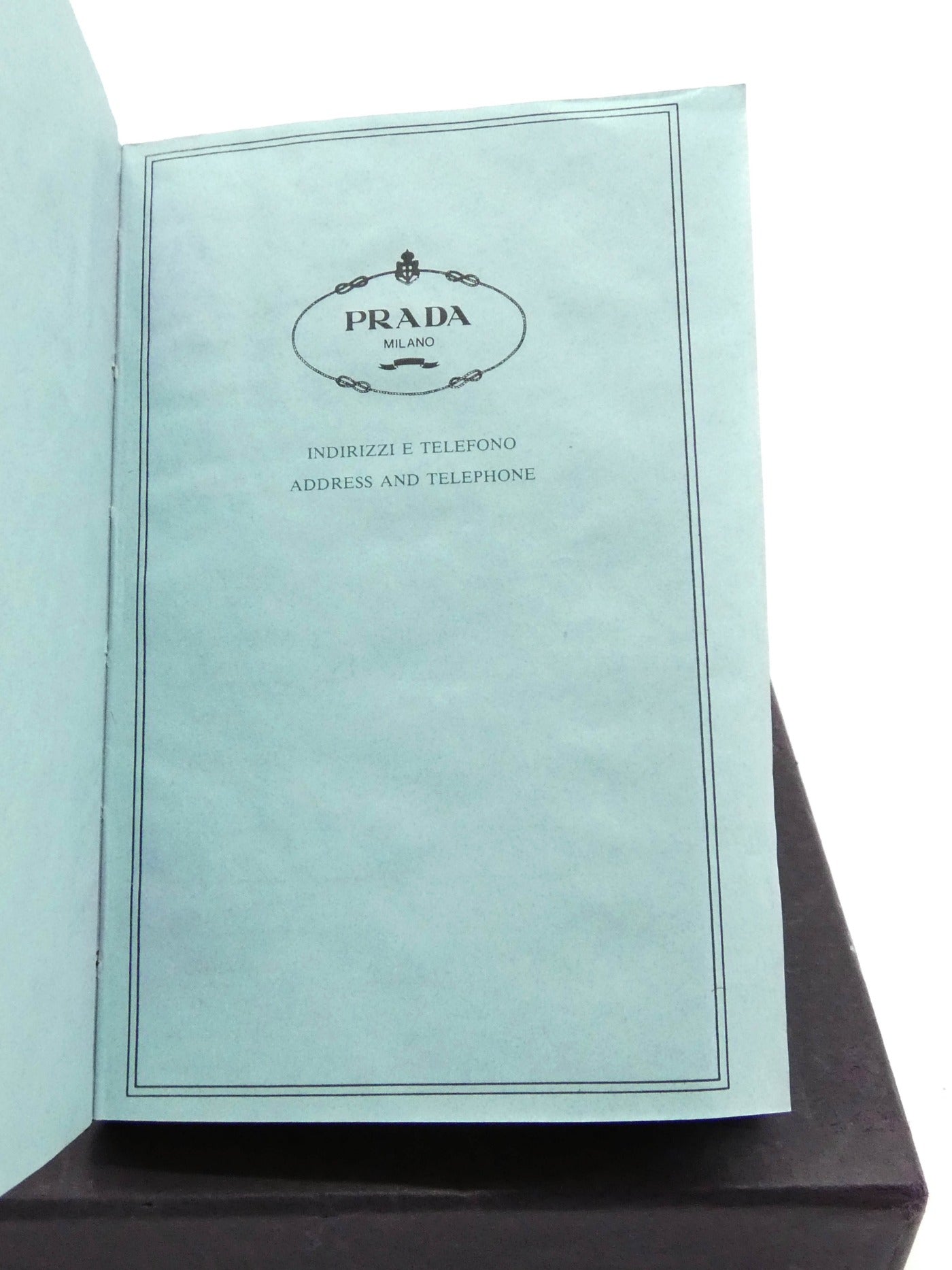 Prada Black Saffiano Address Book