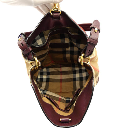 Burberry Deep Claret Beckett Bag