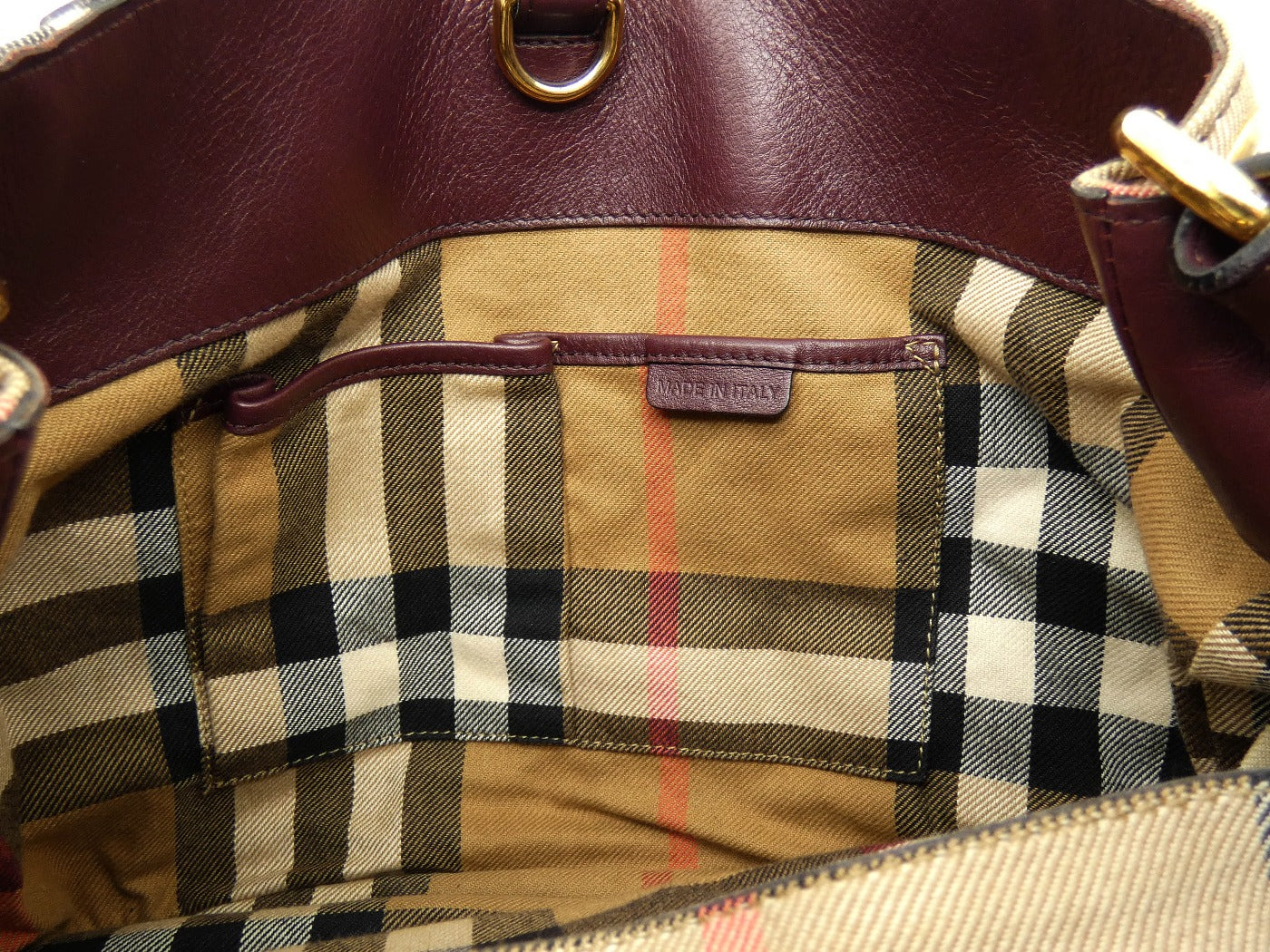 Burberry Deep Claret Beckett Bag