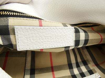 Burberry White Leather Leah Bag Bag Burberry