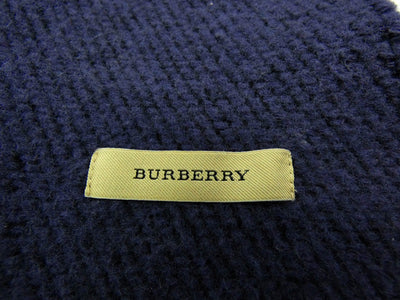 Burberry Wool and Cashmere Black and Multi Blanket Scarf Scarf Burberry