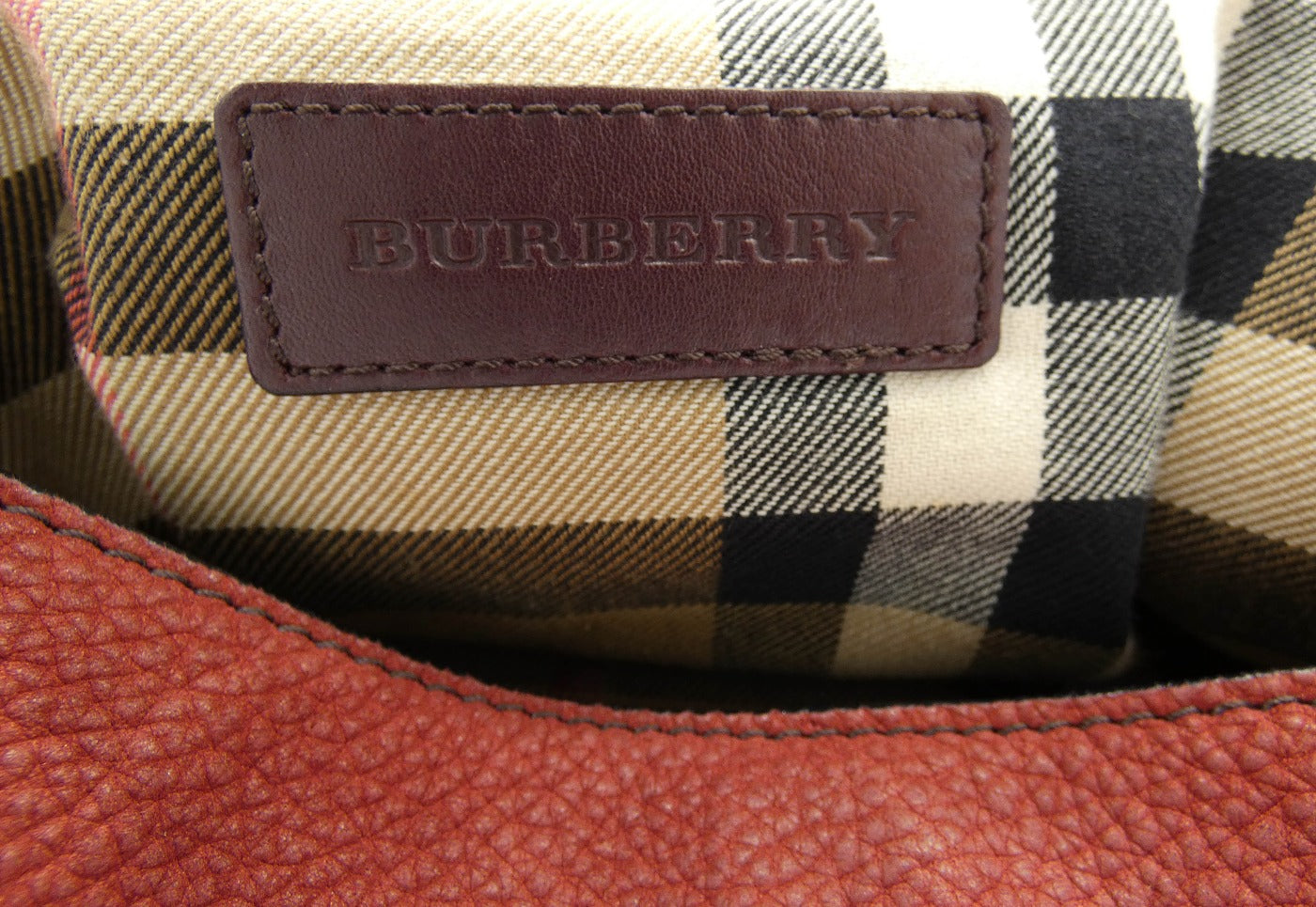 Burberry Deep Claret Beckett Bag