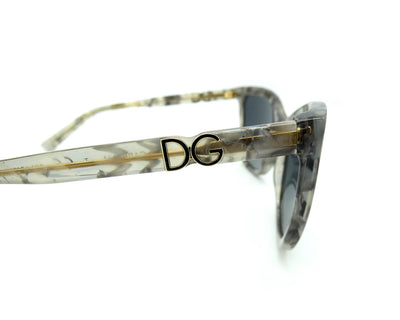 Dolce & Gabbana Marbled Grey Acetate Sunglasses DG 4193