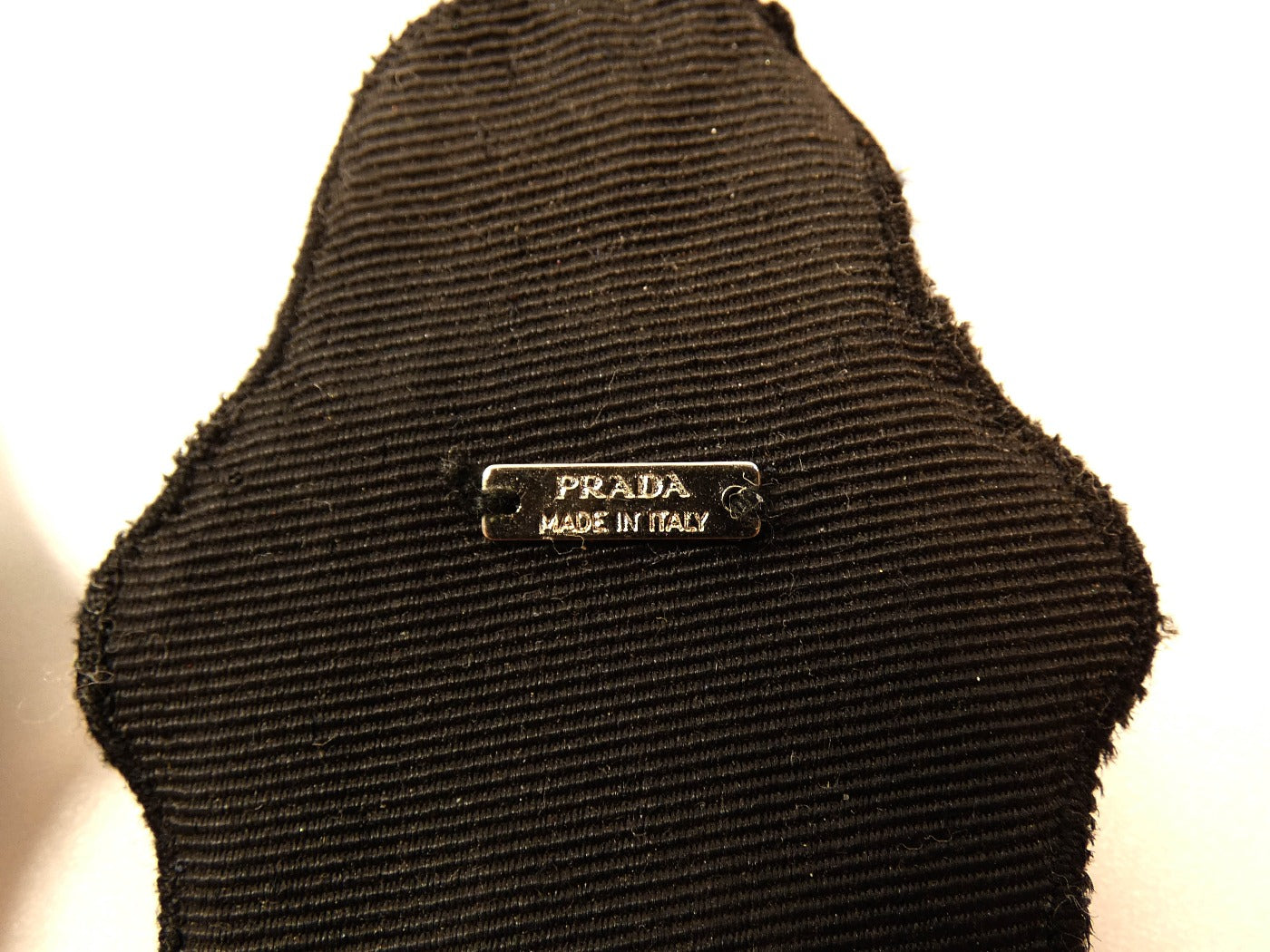 Prada Black Drop Clip Crystal Earrings Earrings Prada