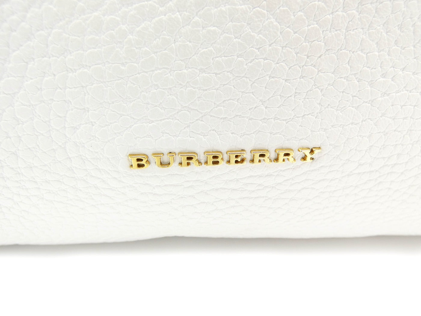 Burberry White Leather Leah Bag Bag Burberry