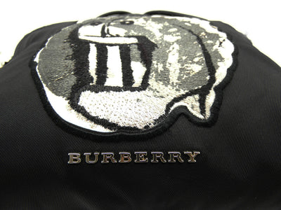 Burberry Black Nylon Large Patch Backpack Bag, Backpack Burberry