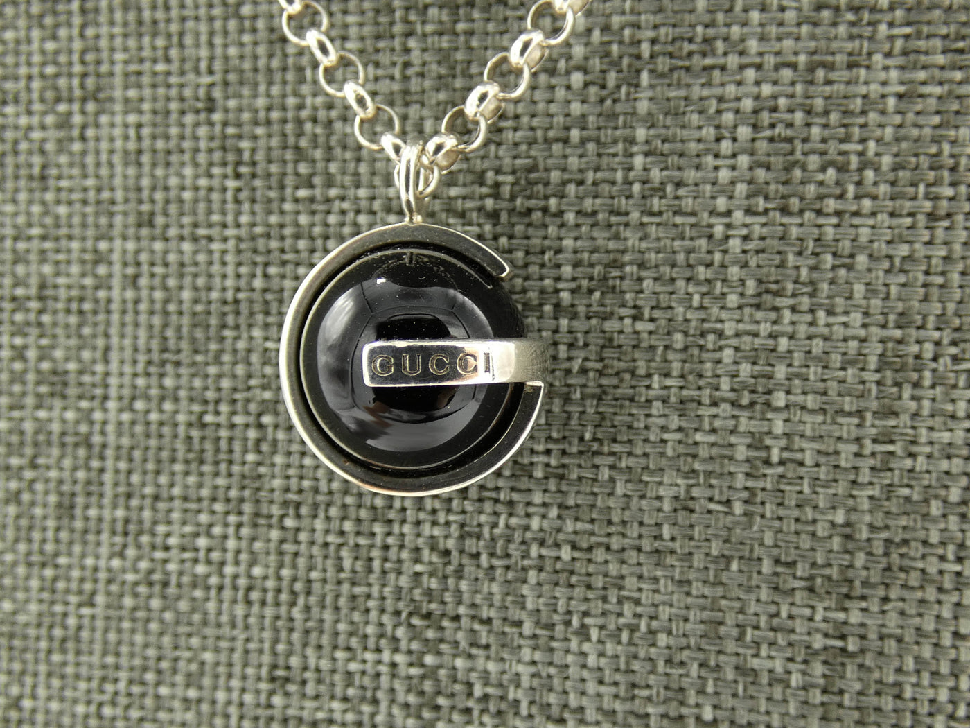 Gucci Sterling Silver Ball Pendant Necklace Necklace Gucci