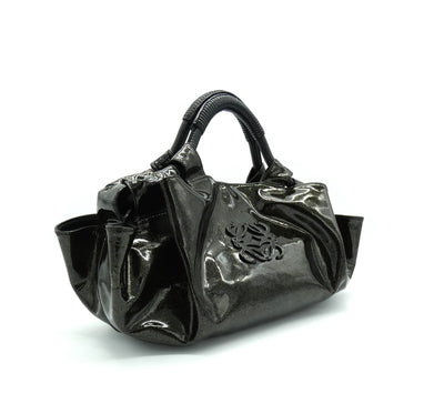 LOEWE Black Patent Leather Aire Bag Handbag LOEWE