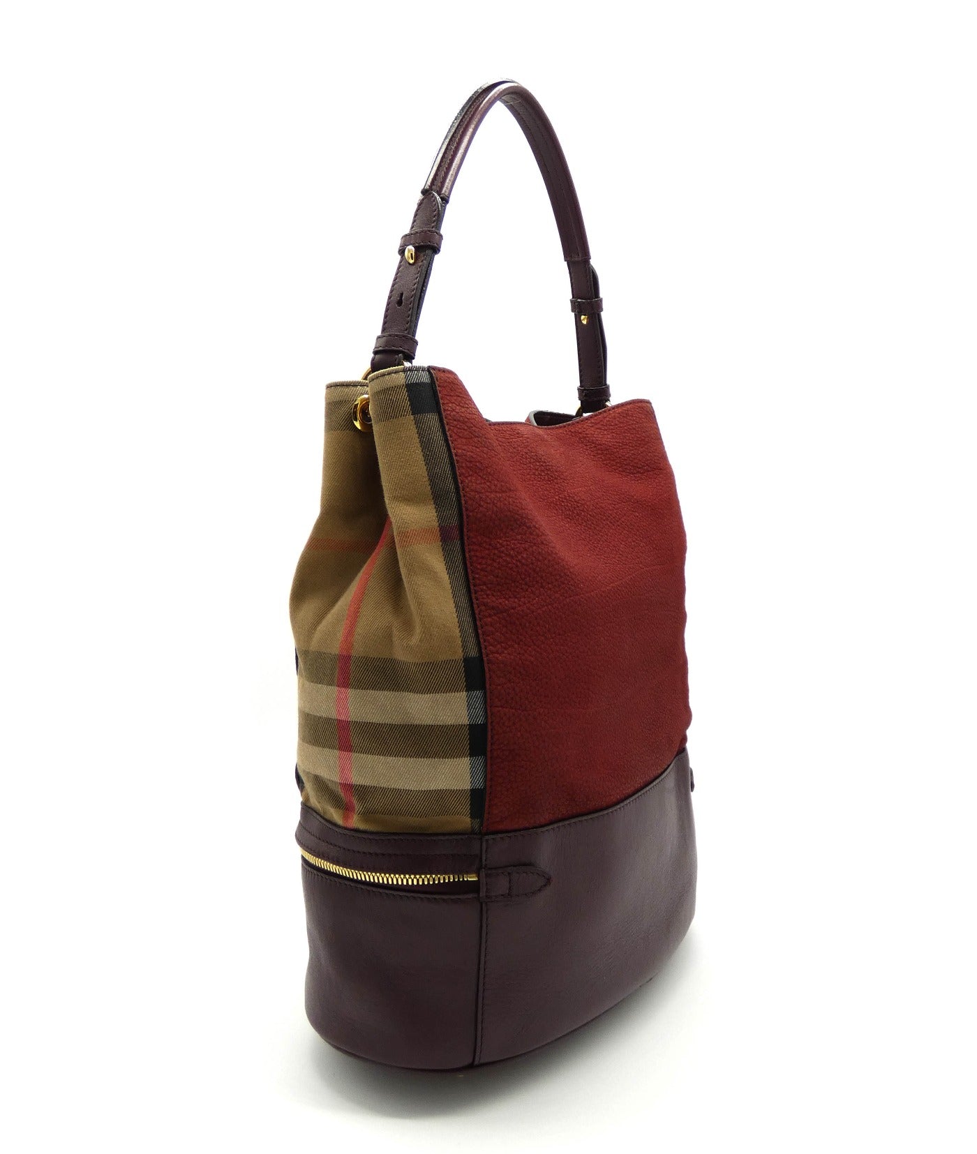 Burberry Deep Claret Beckett Bag