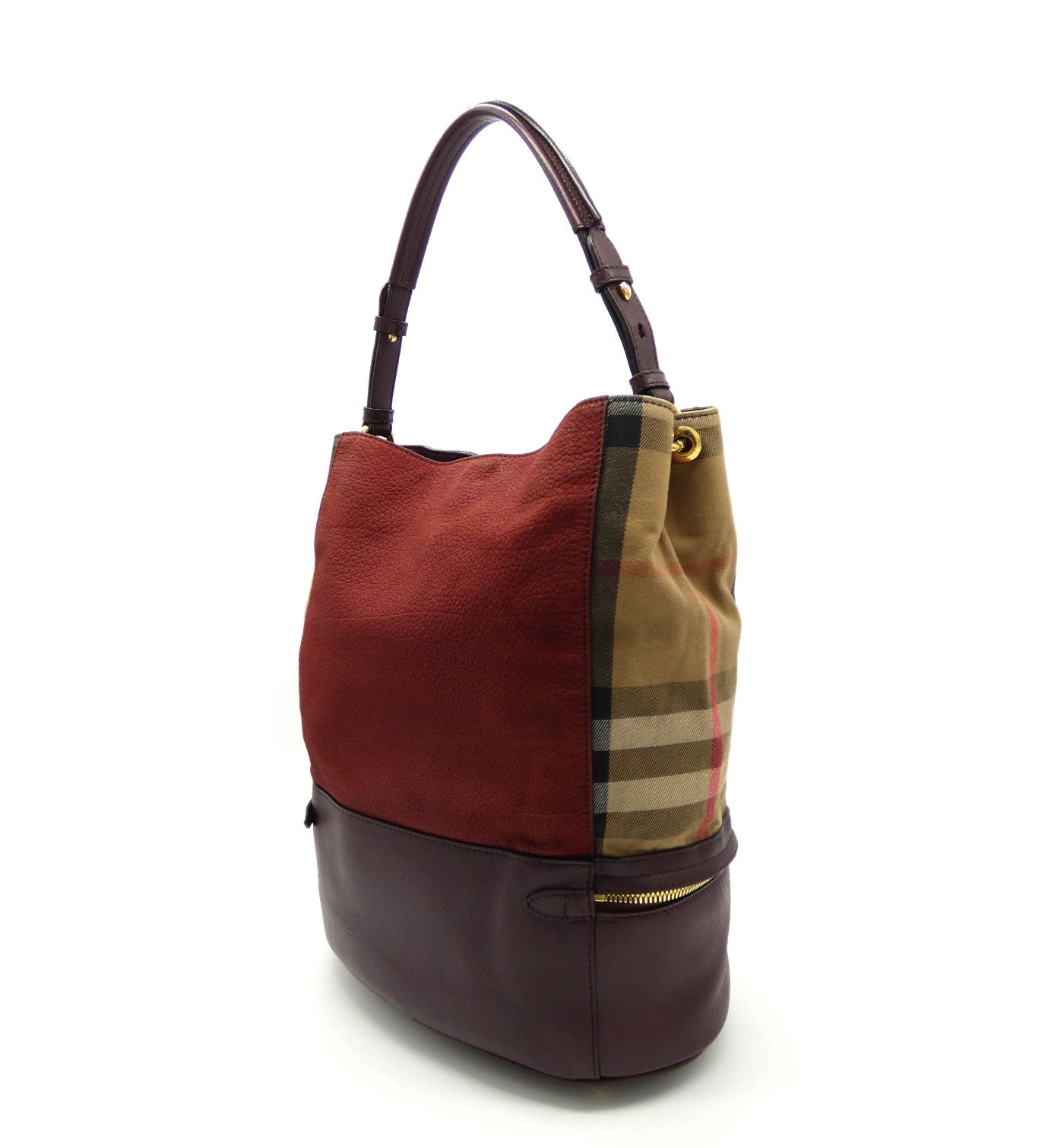 Burberry Deep Claret Beckett Bag