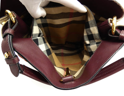 Burberry Deep Claret Beckett Bag