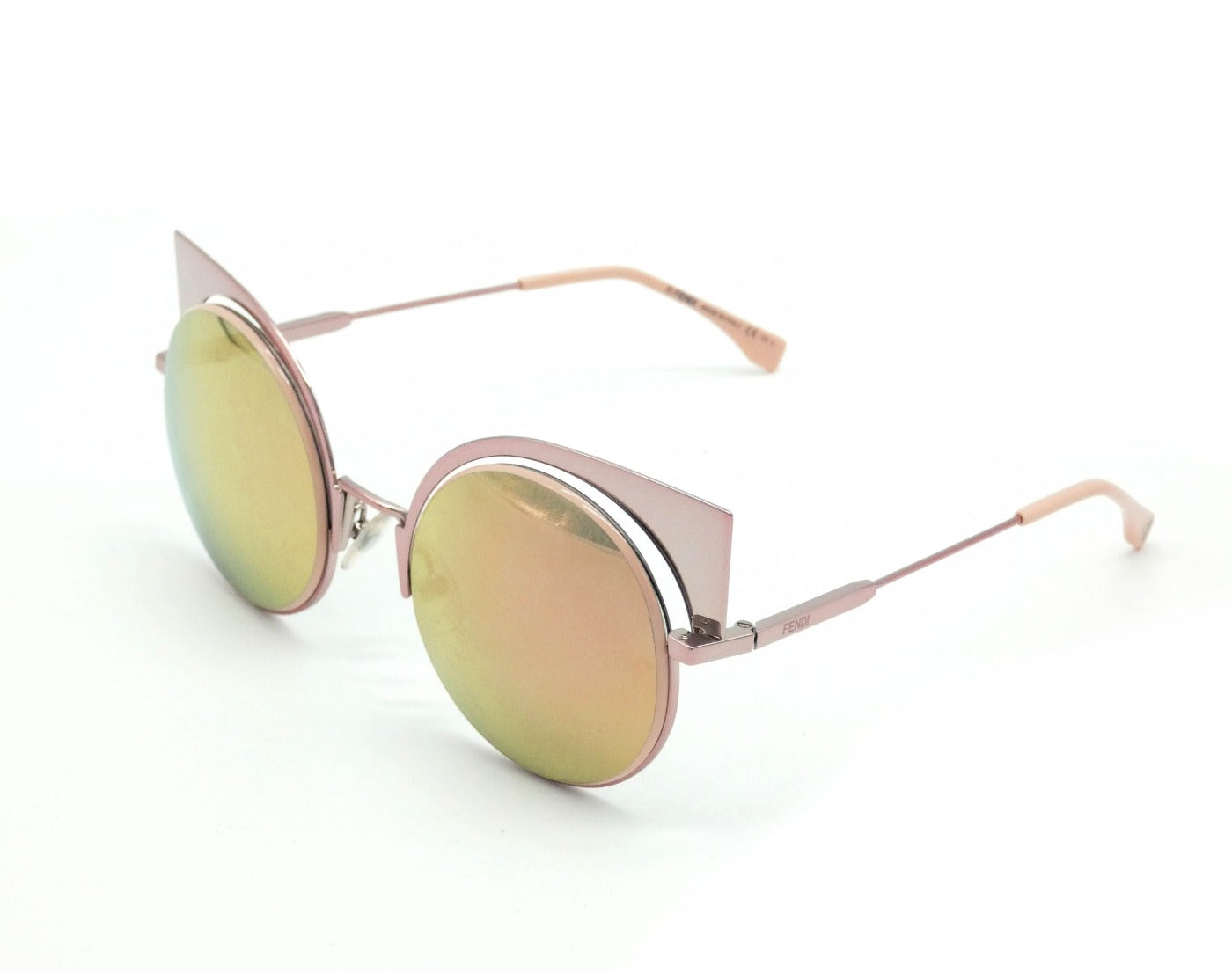 Fendi Eyeshine Pink Mirror Sunglasses FF 0177/S