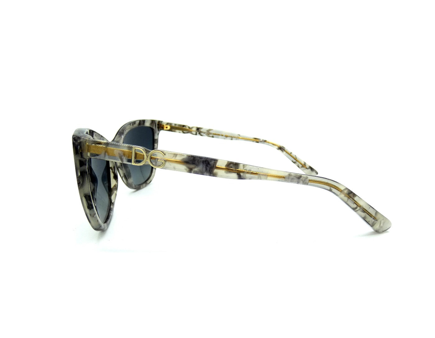 Dolce Gabbana Marbled Grey Acetate Sunglasses DG 4193 Occhi Azzurri