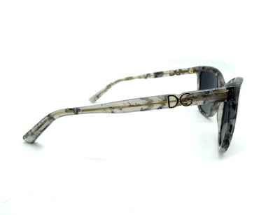 Dolce & Gabbana Marbled Grey Acetate Sunglasses DG 4193