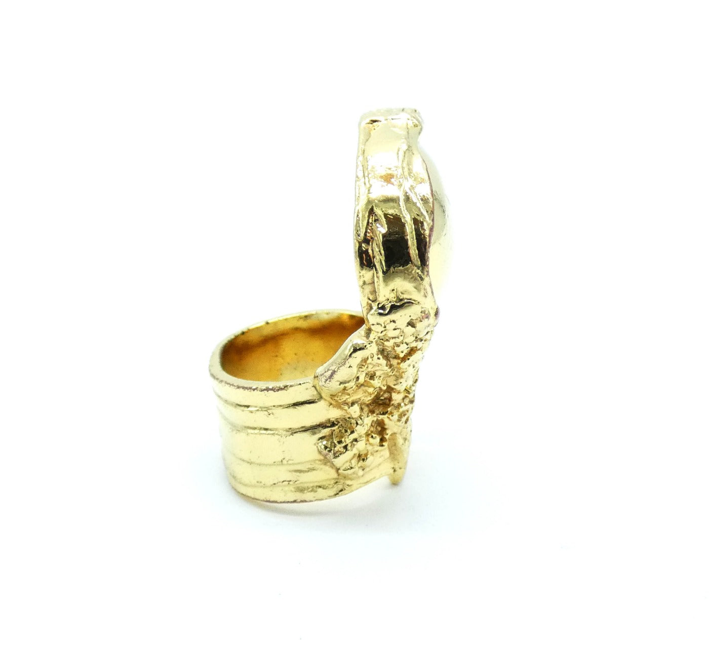 YSL Gold with Gold Stone Arty Ring