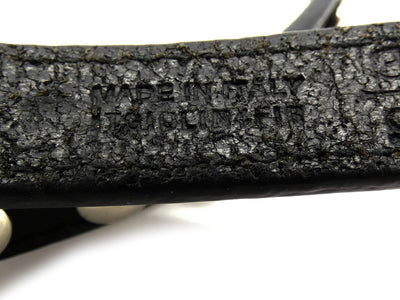 Burberry Prorsum Black Leather Spiked Belt Belt Burberry