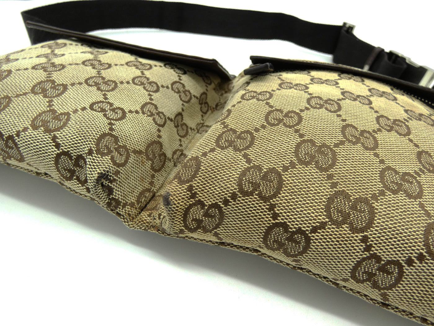 Gucci Light Tan GG Canvas Bum Bag