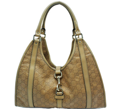 Gucci Light Tan Leather Shima Joy Hobo