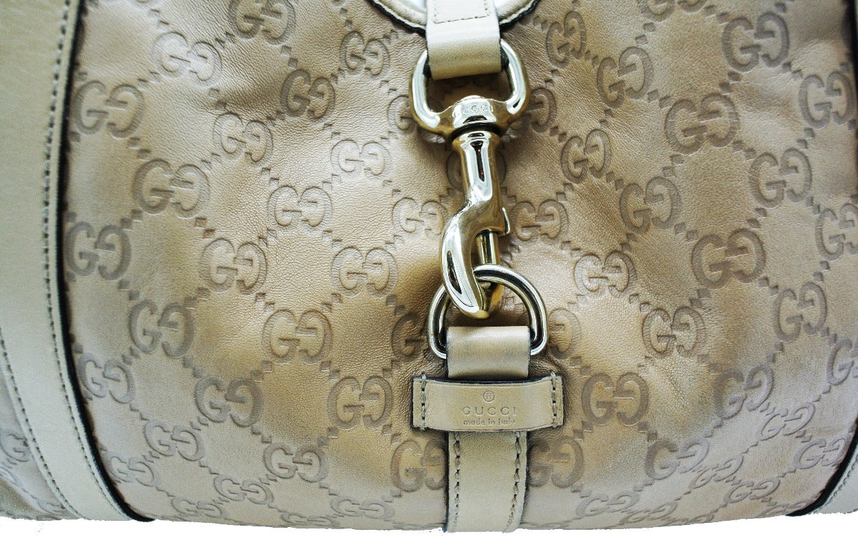 Gucci Light Tan Leather Shima Joy Hobo